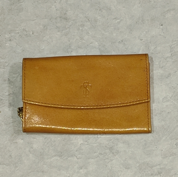 EUC VINTAGE ST. THOMAS LAMBSKIN 6 KEY HOLDER / WALLET WITH LOCKING KEY CLIPS - Picture 4 of 9
